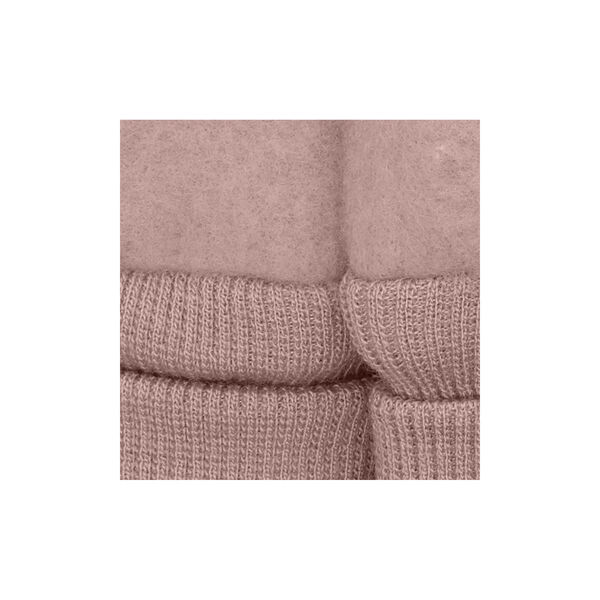 Mittens Wool Fleece , mahogany rose, HUTTEliHUT