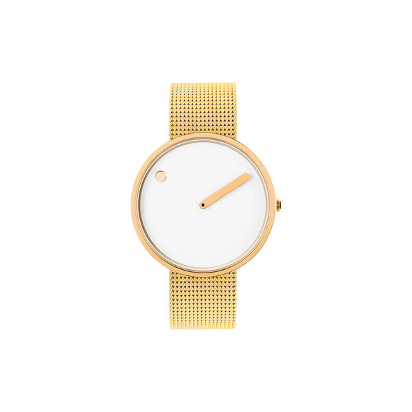 PICTO Wrist Watch, white/gold/matt gold PICTO Wrist Watch, white/gold/matt gold, Picto