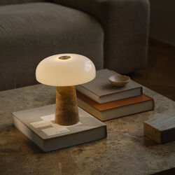 Glossy Mini Table Lamp, beige, Design For The People