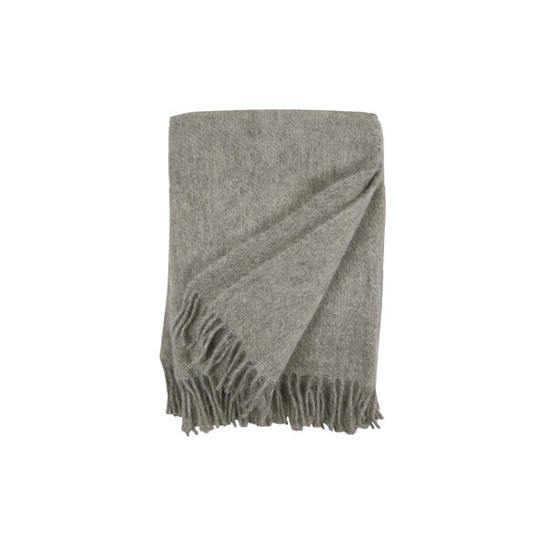 Gotland wool blanket, natural grey Gotland wool blanket, natural grey, Klippan Yllefabrik