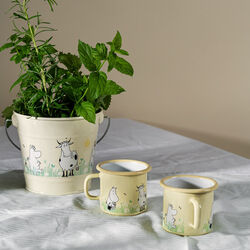 Mumi enamel mug, yellow, Muurla