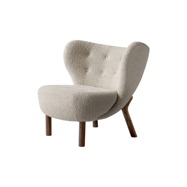 Little Petra VB1 Lounge Chair & Pouf ATD1, Karakorum 003/oiled walnut, &Tradition