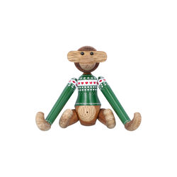 Monkey Christmas Jumper 2025 Mini, green, Kay Bojesen Denmark