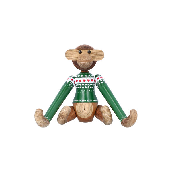 Monkey Christmas Jumper 2025 Mini, green, Kay Bojesen Denmark