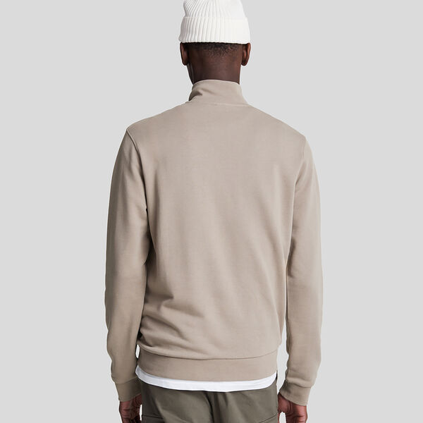 Cotton Merino Quarter Zip Jumper, cove, Lyle & Scott