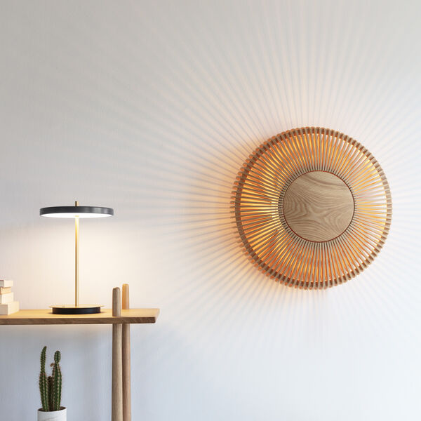 Clava Up Wood Wall/Ceiling Light, oak, UMAGE