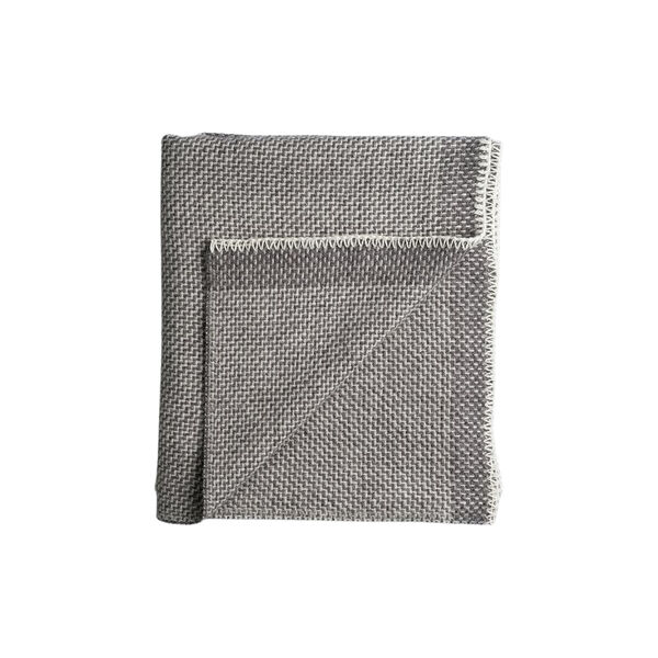 UNA Half Size Throw, grey, Røros Tweed