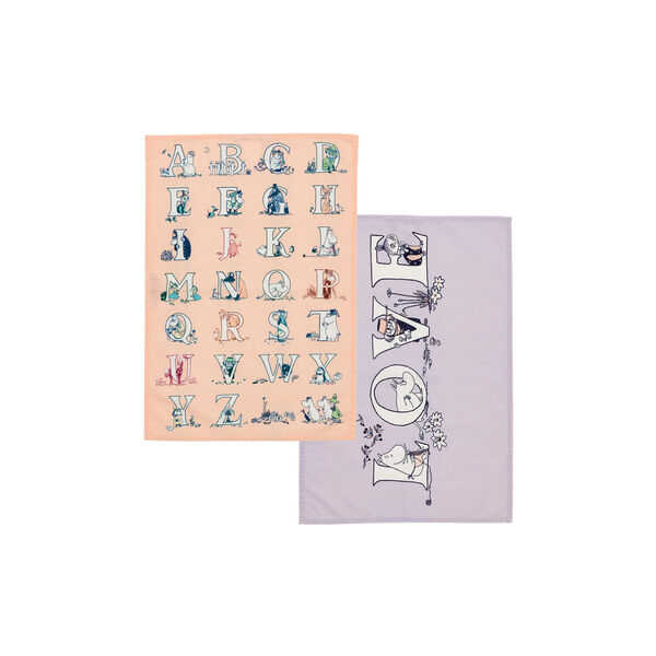 Alphabet Kitchen towel Set, Moomin Arabia