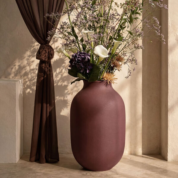 Studio Omaggio #1 Vase H 50 cm, burgundy, K&auml;hler
