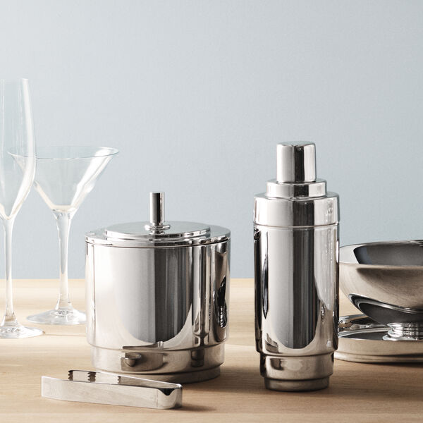 Manhattan Ice Bucket with Ice Tong Manhattan Ice Bucket with Ice Tong, Georg Jensen