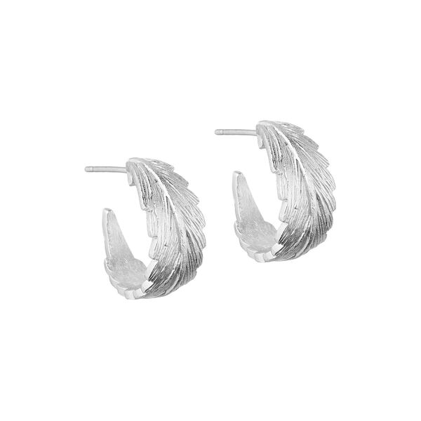 Linn wide hoops, silver plated Linn wide hoops, silver plated, Pure by Nat