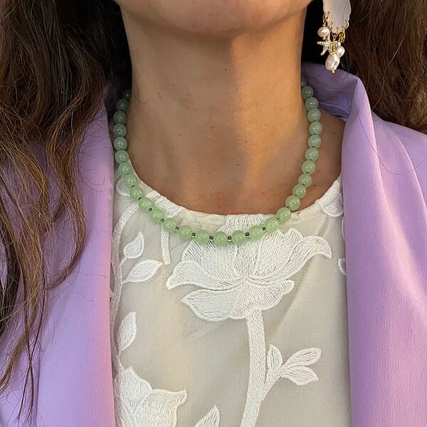 Jasmine small necklace, green, Nuni Copenhagen