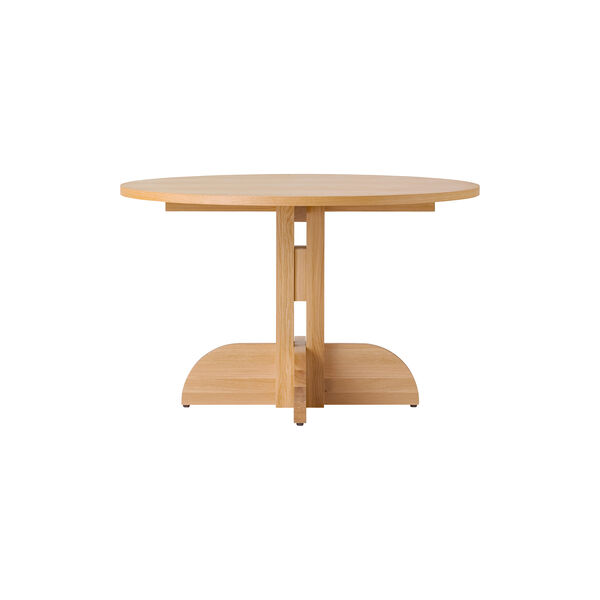Puffin Dining Table | Round | &Oslash; 120 | Oak Veneer, Audo Copenhagen