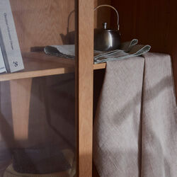 PLAIN Tea Towel, ler melangé, Georg Jensen Damask