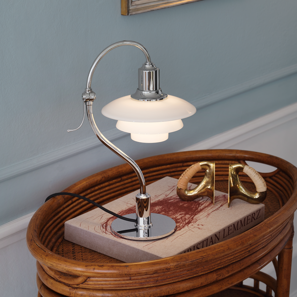 PH 2/2 Question Mark Chrome Table Lamp, Louis Poulsen