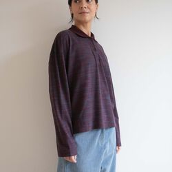 PAULINE POLO, plum, Studio Feder