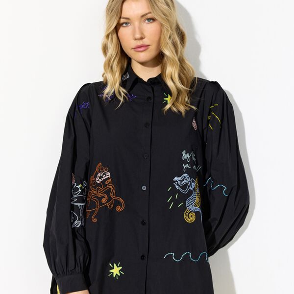 Sasha Shirt, black, HUNK&Oslash;N