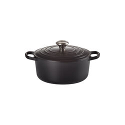 Signature Round Pot Ø 24 cm, matte black, Le Creuset