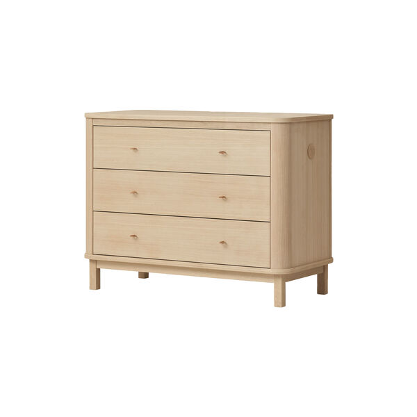 Wood Dresser 3 Drawers, oak Wood Dresser 3 Drawers, oak, Oliver Furniture