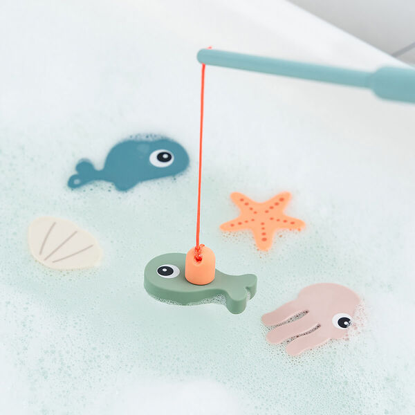 Sea Friends Bath Fishing Toy, colour mix, Done by Deer