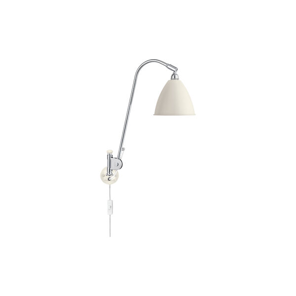 Bestlite BL6 Wall Lamp, soft white semi matt/chrome Bestlite BL6 Wall Lamp, soft white semi matt/chrome, GUBI