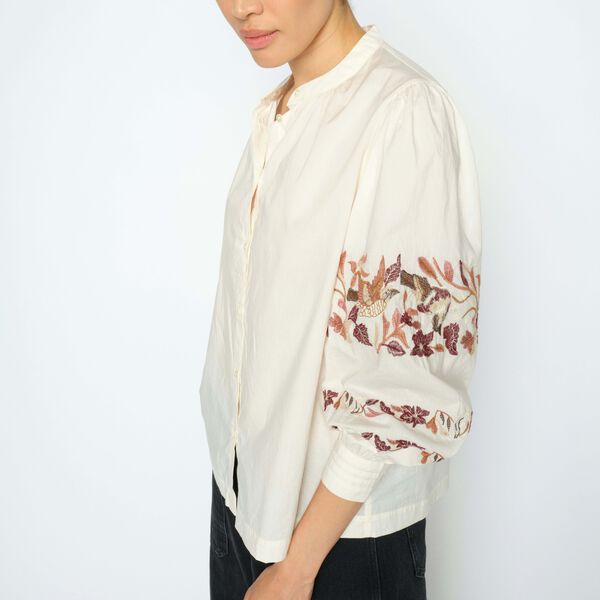 MMNotto Embroid Shirt, ecru, MOS MOSH
