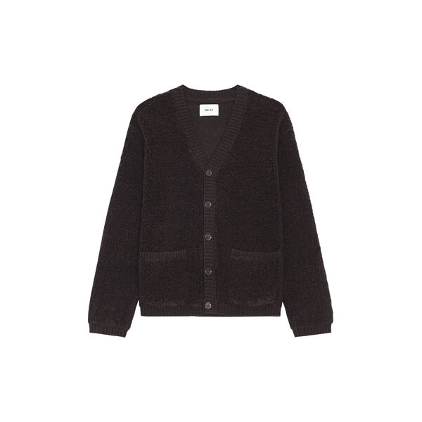 Fleece Cardigan, deep truffle, NN.07