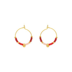 Heidi Earring, red, Nuni Copenhagen