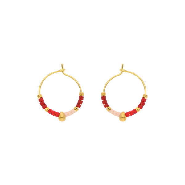Heidi Earring, red, Nuni Copenhagen
