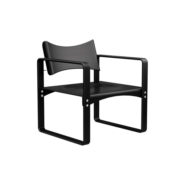 270 F Lounge Chair, black, Verpan