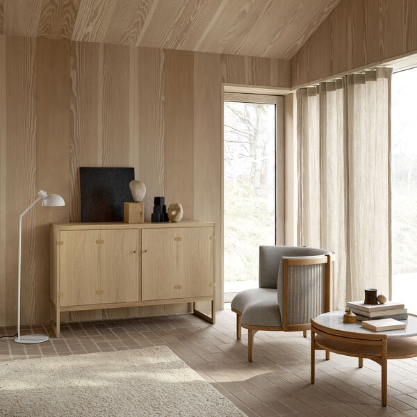 BM0057 Cabinet, white oiled oak, Carl Hansen & Søn