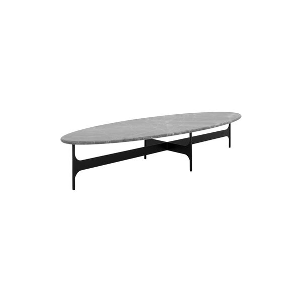 Floema Oval Coffee Table, grey, Wendelbo