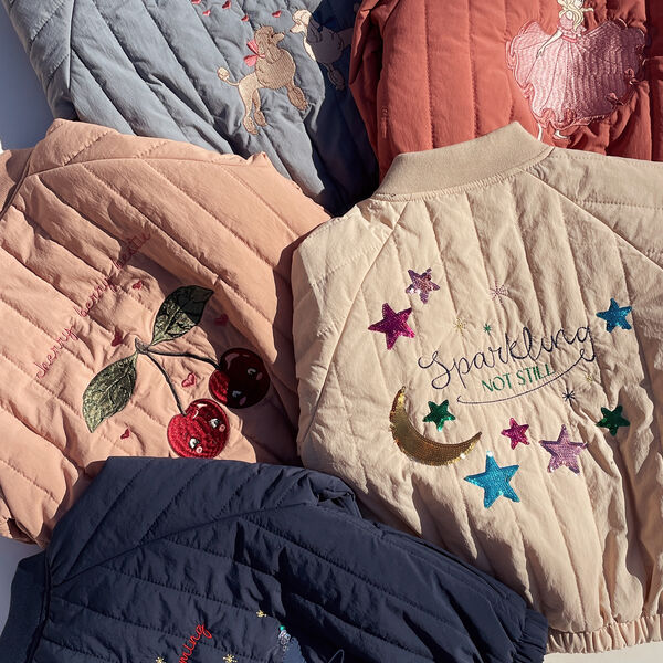 Juno Sequin Bomber Jacket, total eclipse Juno Sequin Bomber Jacket, total eclipse, Konges Sløjd