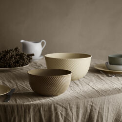 Rhombe Earth Bowl, marble, Lyngby Porcelæn
