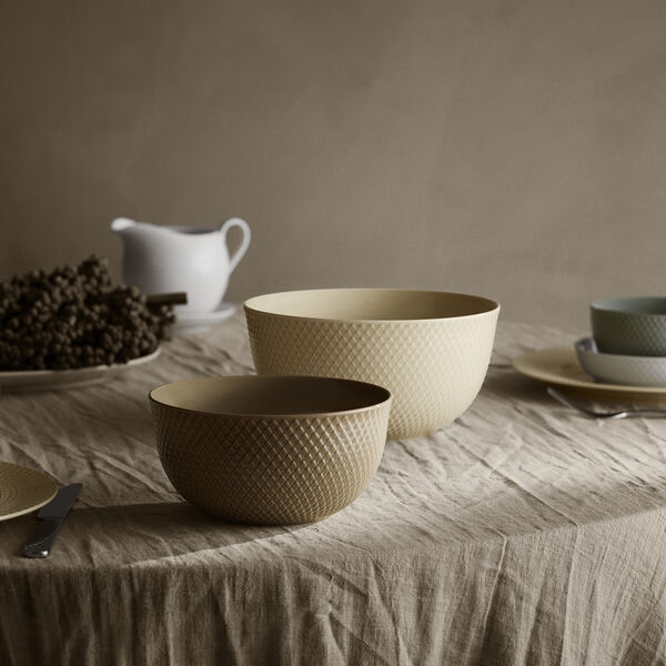 Rhombe Earth Bowl, marble, Lyngby Porcelæn