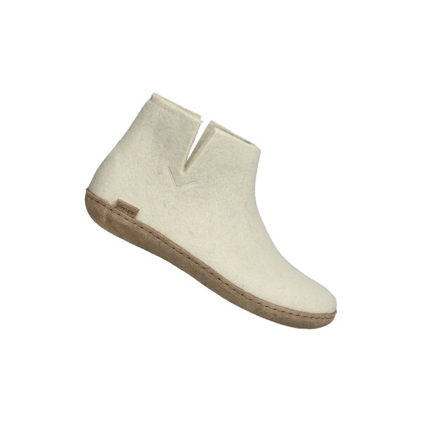 Felt Ankle Shoe, white Felt Ankle Shoe, white, Glerups