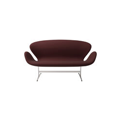 Swan Sofa™ 3321 2-seater Sofa, bordeaux, Fritz Hansen