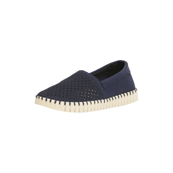 Tulip Espadrille, dark indigo pearled ivory, Ilse Jacobsen Hornb&aelig;k