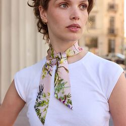 ASIAN GARDEN Twilly scarf, pink, Bella Ballou