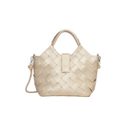 Braided Handbag, platin, Ilse Jacobsen Hornb&aelig;k