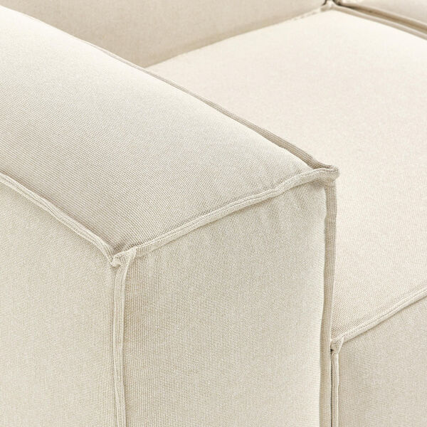 Lennon Modular Corner Sofa, woven off white, Westwing Collection