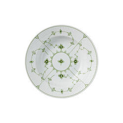 Green Fluted Plain Deep Plate &Oslash; 23 cm, Royal Copenhagen