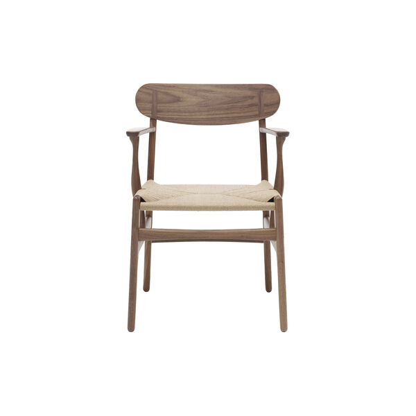CH26 Dining Chair, oiled walnut/natural, Carl Hansen & S&oslash;n
