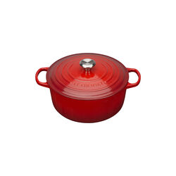 Signature Round Pot Ø 28 cm, cerise, Le Creuset