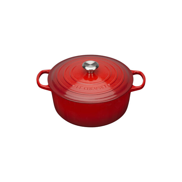 Signature Round Pot &Oslash; 28 cm, cerise, Le Creuset