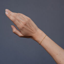 Figaro Bracelet Small, gold plated, Philippa Studios