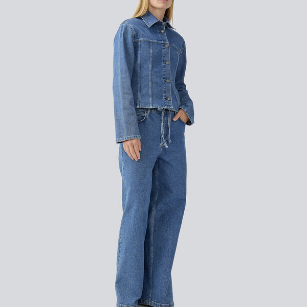 IsoldeMD solid pants, distressed blue IsoldeMD solid pants, distressed blue, Modström