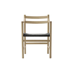 CH46 Dining Chair, oiled oak/black, Carl Hansen & S&oslash;n