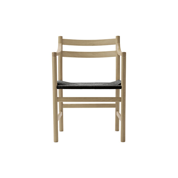 CH46 Dining Chair, oiled oak/black, Carl Hansen & S&oslash;n