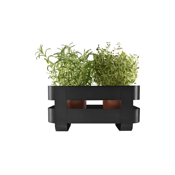 Self-watering herb organiser, black Self-watering herb organiser, black, Eva Solo